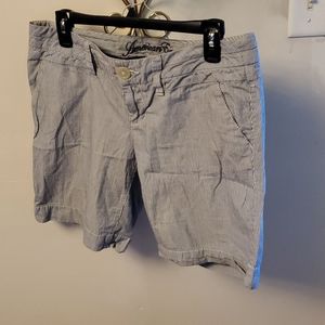 American Eagle Navy pin stripe shorts